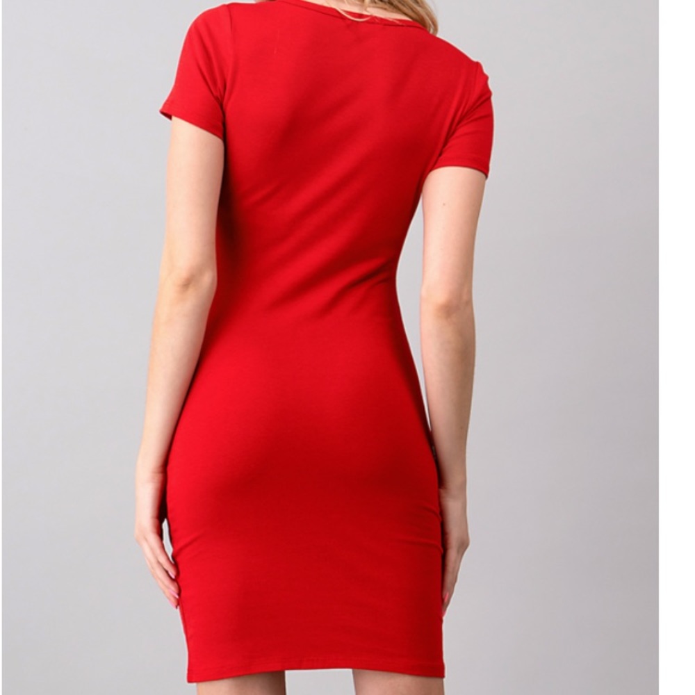 Front Button Mini Dress - Picture 2 of 2